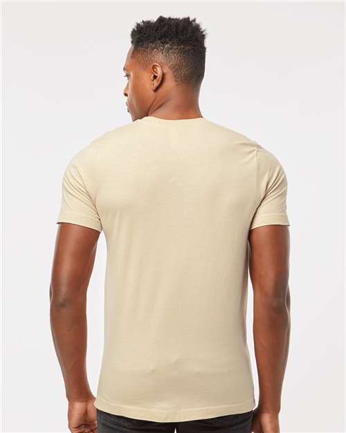Tultex 502 Men's Premium Cotton T-Shirt - Buttercream - model back