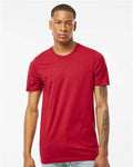 Tultex 502 Men's Premium Cotton T-Shirt - Cardinal - model front