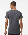 Tultex 502 Men's Premium Cotton T-Shirt - Charcoal - model back