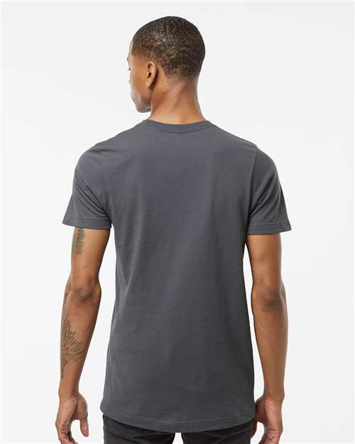Tultex 502 Men's Premium Cotton T-Shirt - Charcoal - model back