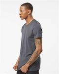 Tultex 502 Men's Premium Cotton T-Shirt - Charcoal - model side