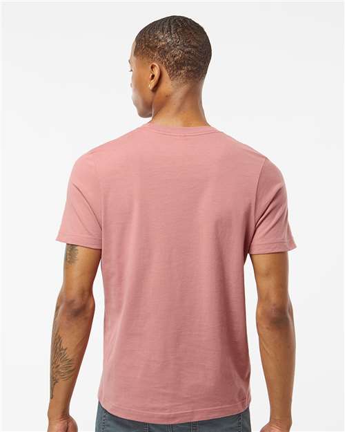 Tultex 502 Men's Premium Cotton T-Shirt - Mauve - model back