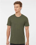 Tultex 502 Men's Premium Cotton T-Shirt - Olive - model front