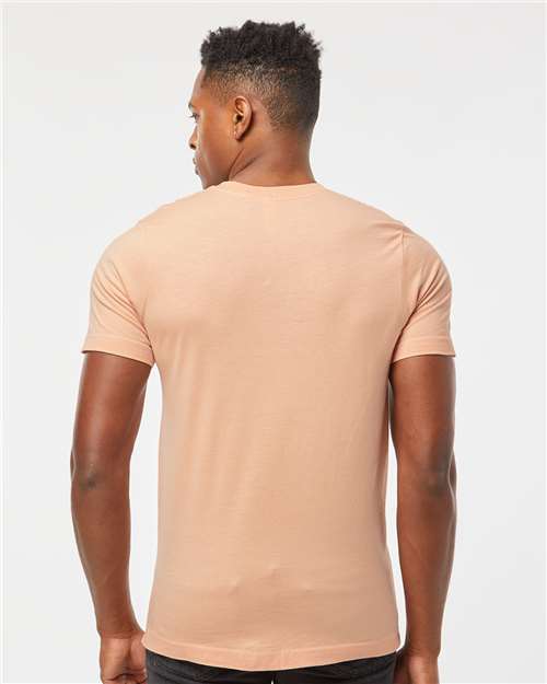 Tultex 502 Men's Premium Cotton T-Shirt - Peach - model back