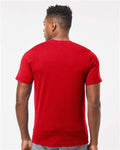 Tultex 502 Men's Premium Cotton T-Shirt - Red - model back
