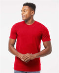 Tultex 502 Men's Premium Cotton T-Shirt - Red - model front