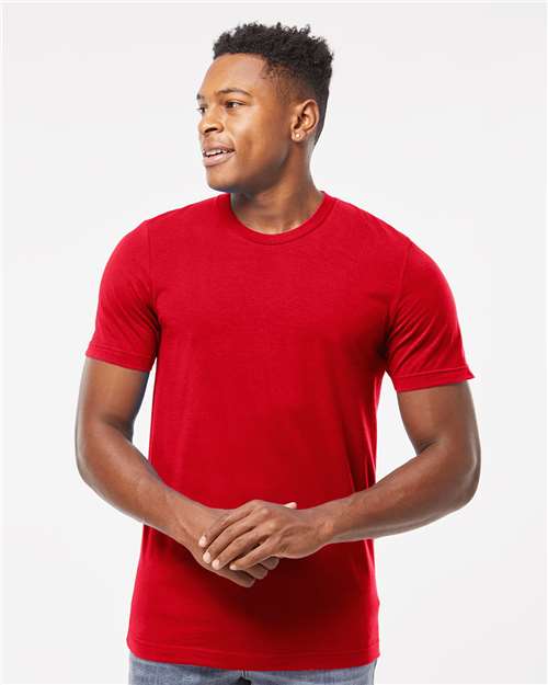 Tultex 502 Men's Premium Cotton T-Shirt - Red - model front