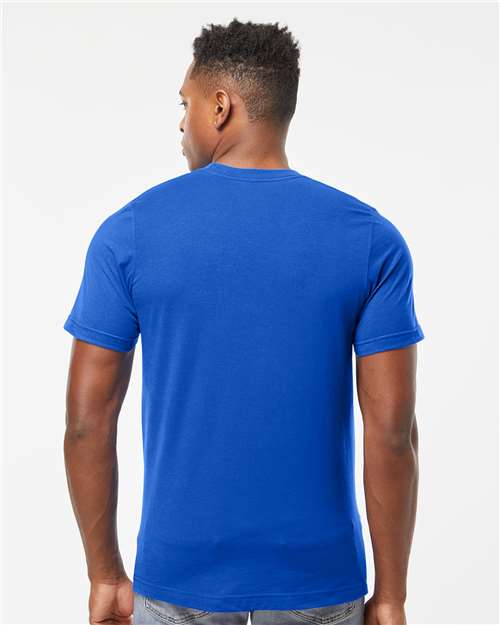 Tultex 502 Men's Premium Cotton T-Shirt - Royal - model back