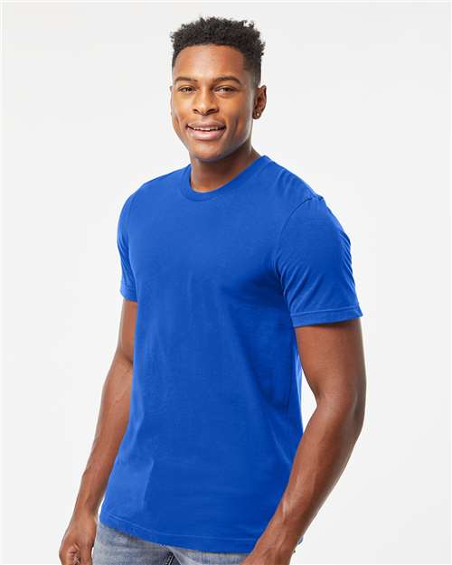 Tultex 502 Men's Premium Cotton T-Shirt - Royal - model side