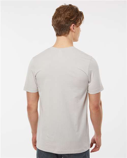 Tultex 502 Men's Premium Cotton T-Shirt - Silver - model back