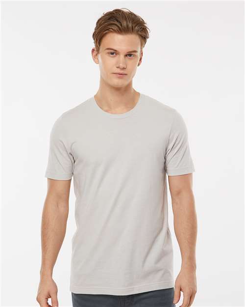 Tultex 502 Men's Premium Cotton T-Shirt - Silver - model front