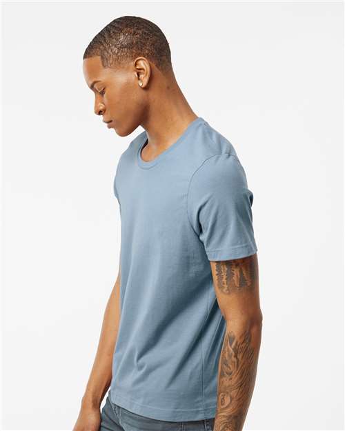 Tultex 502 Men's Premium Cotton T-Shirt - Slate - model side