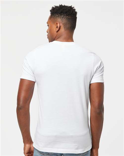 Tultex 502 Men's Premium Cotton T-Shirt - White - model back
