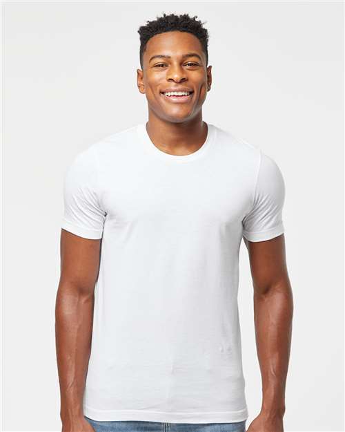 Tultex 502 Men's Premium Cotton T-Shirt - White - model front