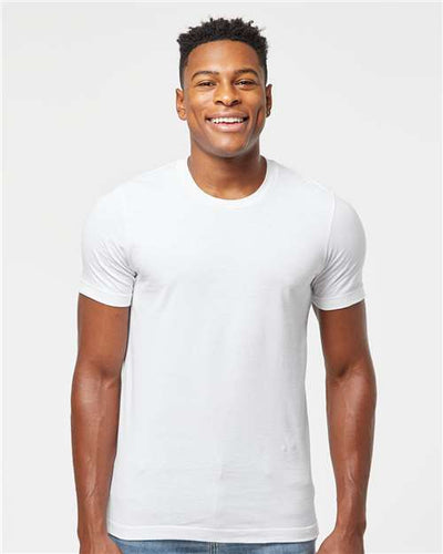 Tultex 502 Men's Premium Cotton T-Shirt - White - model front