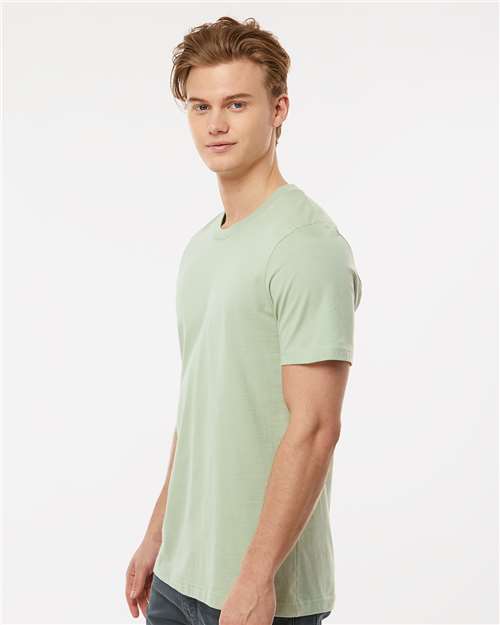 Tultex 502 Men's Premium Cotton T-Shirt - Sage - model side