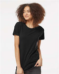 Tultex 516 Women's Premium Cotton T-Shirt - Black - model front