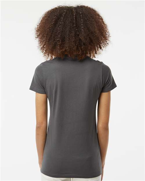 Tultex 516 Women's Premium Cotton T-Shirt - Charcoal - model back
