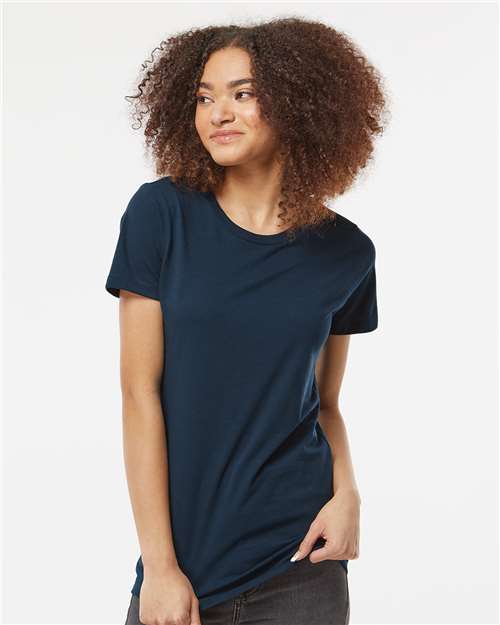 Tultex 516 Women's Premium Cotton T-Shirt - Navy - model front