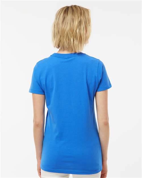 Tultex 516 Women's Premium Cotton T-Shirt - Royal - model back