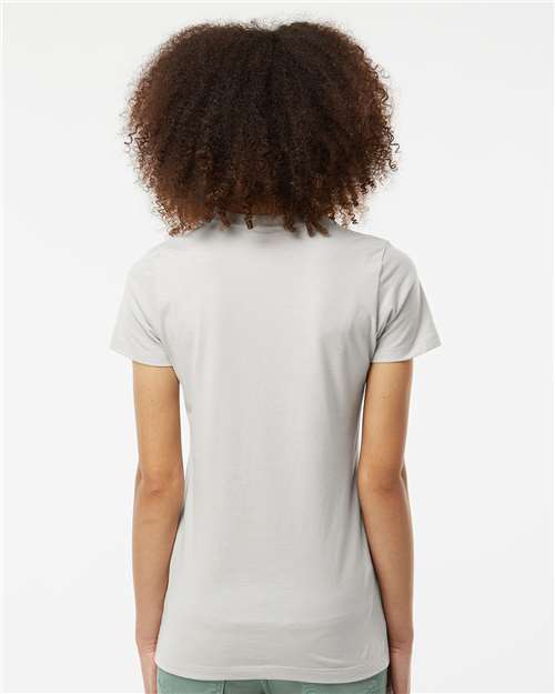 Tultex 516 Women's Premium Cotton T-Shirt - Silver - model back