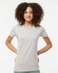 Tultex 516 Women's Premium Cotton T-Shirt - Silver - model front