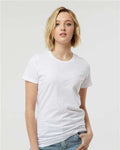 Tultex 516 Women's Premium Cotton T-Shirt - White - model front