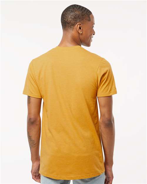Tultex 541 Men's Premium Cotton Blend T-Shirt - Antique Gold Heather - model back