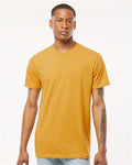 Tultex 541 Men's Premium Cotton Blend T-Shirt - Antique Gold Heather - model front