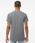 Tultex 541 Men's Premium Cotton Blend T-Shirt - Athletic Heather - model back
