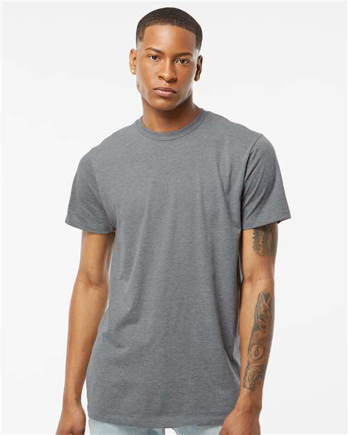 Tultex 541 Men's Premium Cotton Blend T-Shirt - Athletic Heather - model front