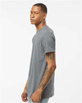 Tultex 541 Men's Premium Cotton Blend T-Shirt - Athletic Heather - model side