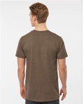 Tultex 541 Men's Premium Cotton Blend T-Shirt - Brown Heather - model back