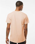 Tultex 541 Men's Premium Cotton Blend T-Shirt - Peach Heather - model back