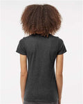 Tultex 542 Women's Premium Cotton Blend T-Shirt - Black Heather - model back