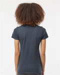 Tultex 542 Women's Premium Cotton Blend T-Shirt - Navy Heather - model back
