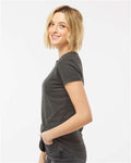 Tultex 213 Women's Fine Jersey Slim Fit T-Shirt - Charcoal - model side