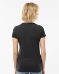 Tultex 213 Women's Fine Jersey Slim Fit T-Shirt - Coal - model back