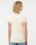 Tultex 213 Women's Fine Jersey Slim Fit T-Shirt - Natural - model back