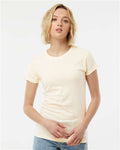 Tultex 213 Women's Fine Jersey Slim Fit T-Shirt - Natural - model front