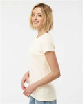 Tultex 213 Women's Fine Jersey Slim Fit T-Shirt - Natural - model side