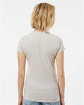 Tultex 213 Women's Fine Jersey Slim Fit T-Shirt - Silver - model back