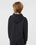 Tultex 320Y Youth Hooded Sweatshirt - Black - model back
