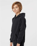 Tultex 320Y Youth Hooded Sweatshirt - Black - model side