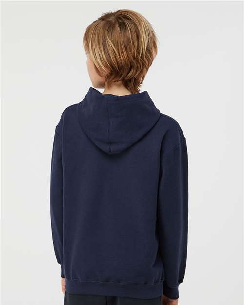 Tultex 320Y Youth Hooded Sweatshirt - Navy - model back