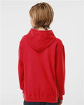 Tultex 320Y Youth Hooded Sweatshirt - Red - model back
