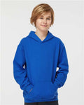 Tultex 320Y Youth Hooded Sweatshirt - Royal - model front