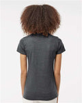Tultex 216 Women's Fine Jersey Classic Fit T-Shirt - Heather Charcoal - model back