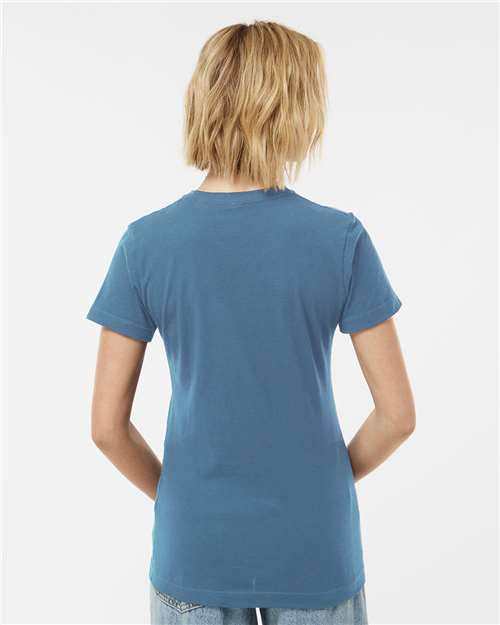 Tultex 216 Women's Fine Jersey Classic Fit T-Shirt - Slate - model back