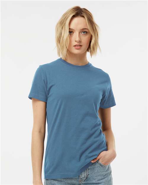 Tultex 216 Women's Fine Jersey Classic Fit T-Shirt - Slate - model front